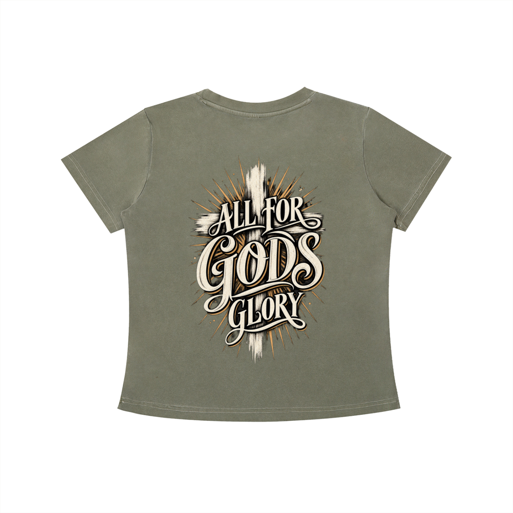 All for God's Glory Women's Crop Tee