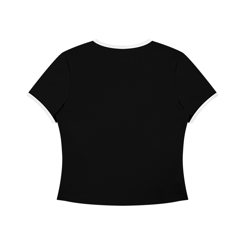 I Could Be Meaner But Jesus Says No — Color Block Crop Tee