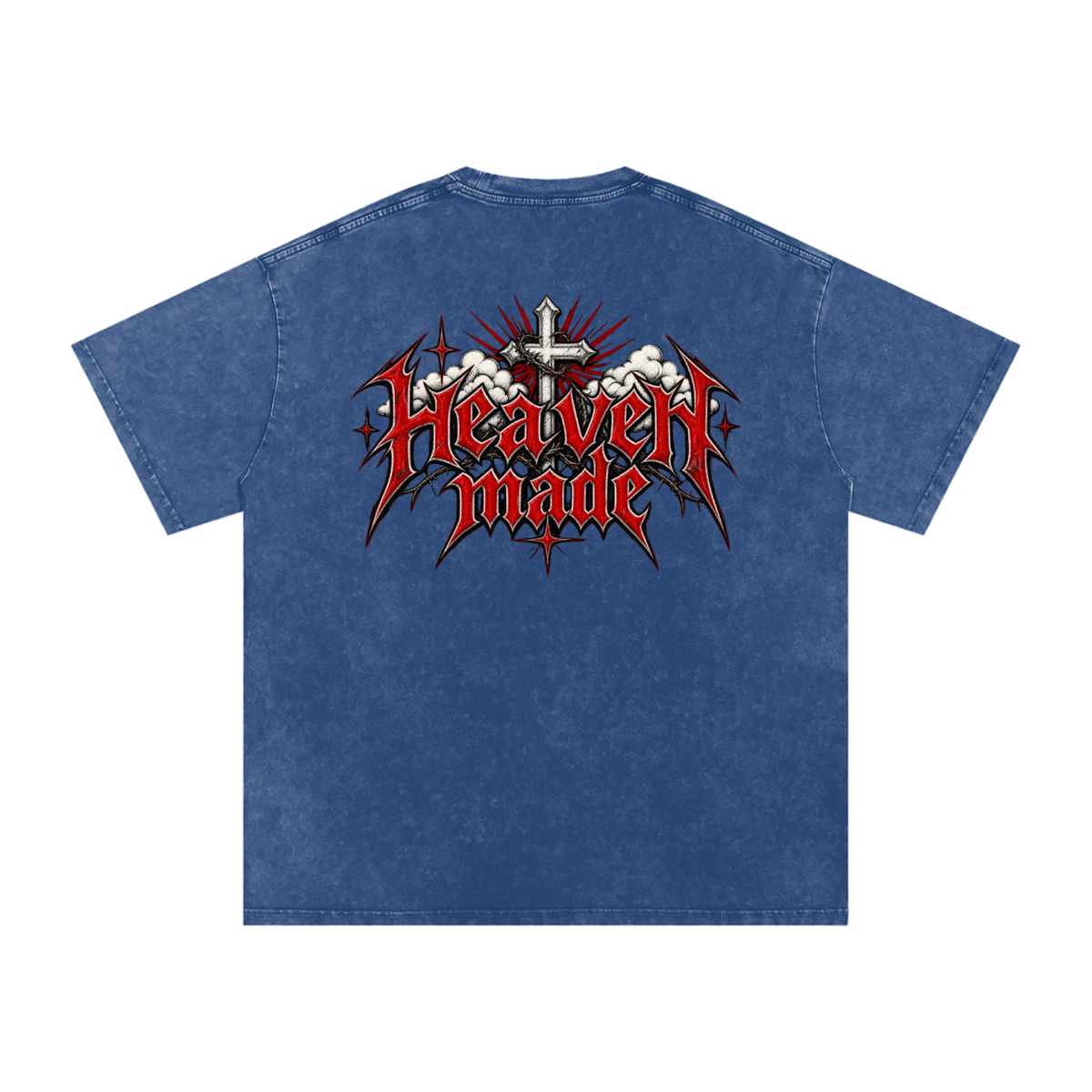 Heavy Metal Heaven Made — Snow Washed Oversized Tee