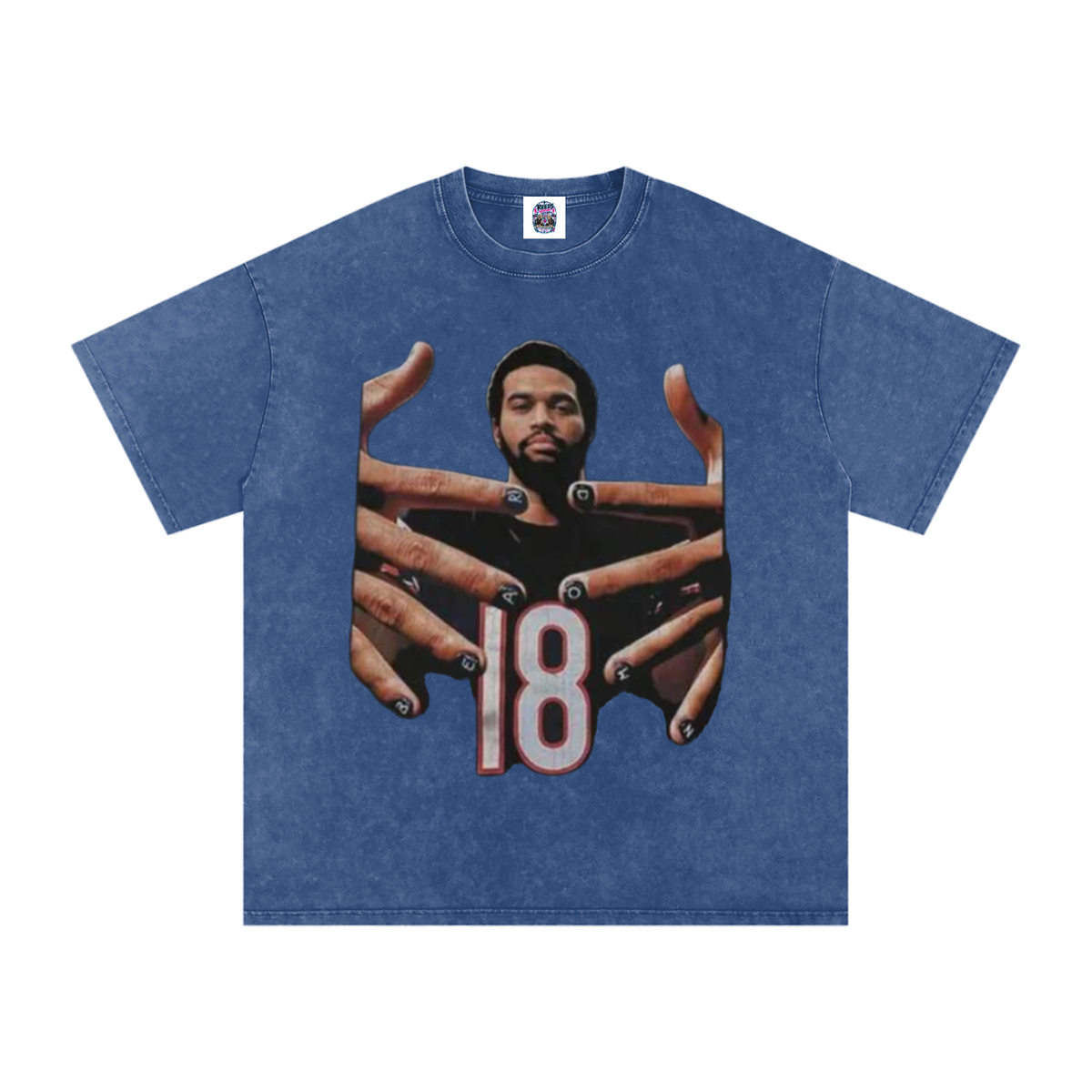 Caleb Williams Bear Down Snow Wash Oversized Tee