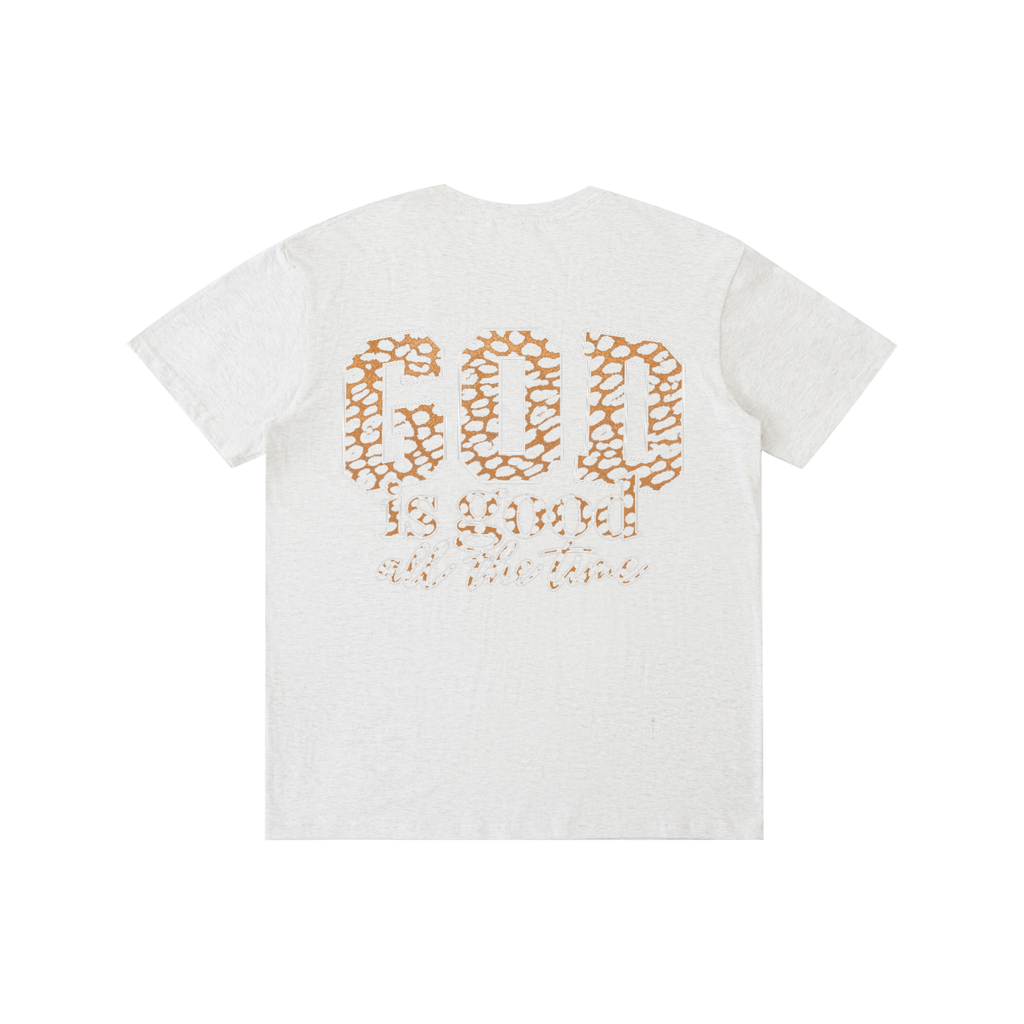 God Is Good All The Time — Cheetah Print Unisex Tee
