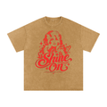 Dolly Parton Shine On Snow Washed Oversized Cotton T-Shirt