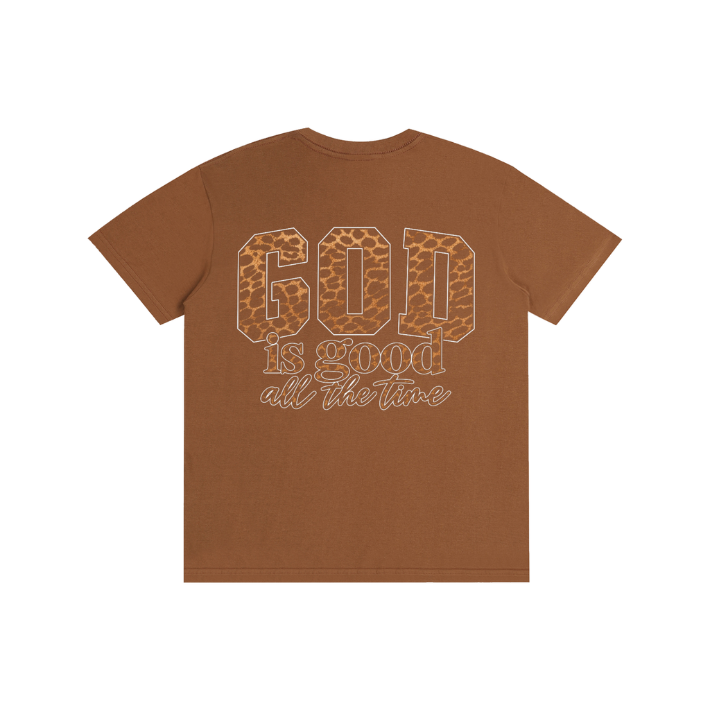 God Is Good All The Time — Cheetah Print Unisex Tee