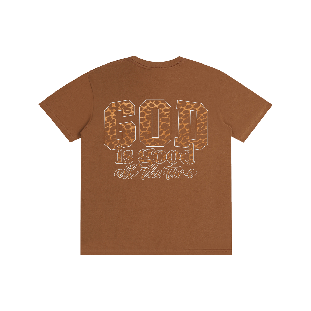 God Is Good All The Time — Cheetah Print Unisex Tee