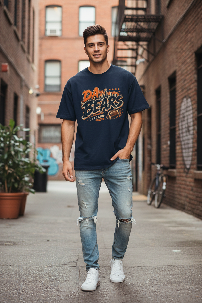 Da Chicago Bears Essential Cotton T-Shirt