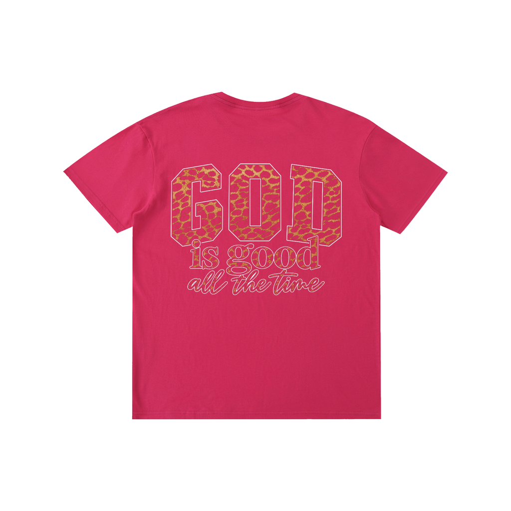 God Is Good All The Time — Cheetah Print Unisex Tee