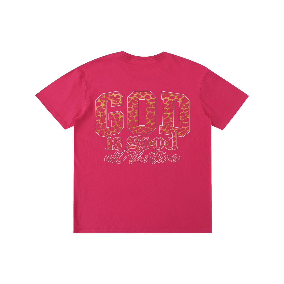 God Is Good All The Time — Cheetah Print Unisex Tee