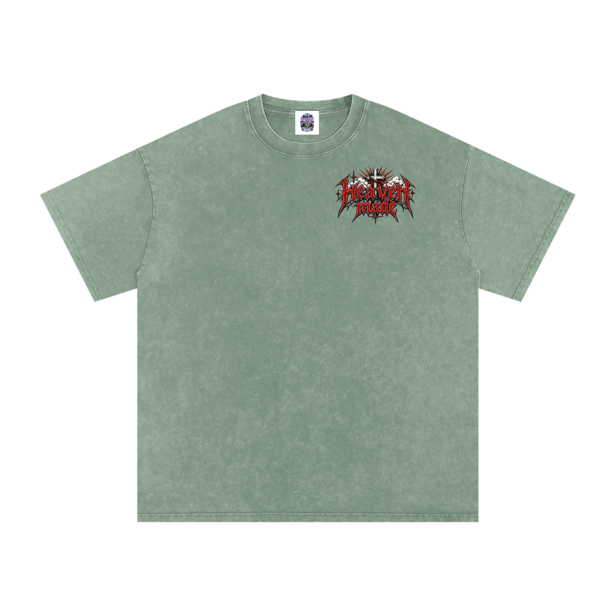 Heavy Metal Heaven Made — Snow Washed Oversized Tee
