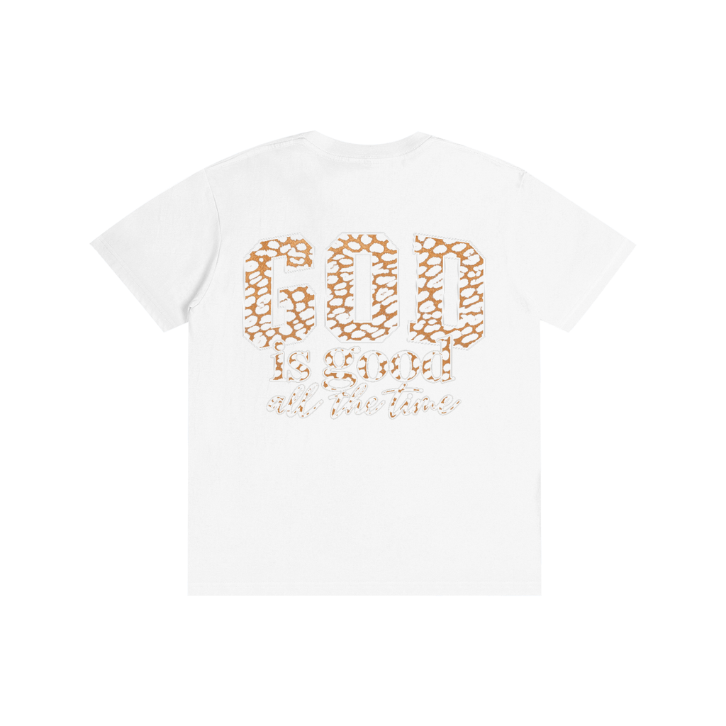 God Is Good All The Time — Cheetah Print Unisex Tee