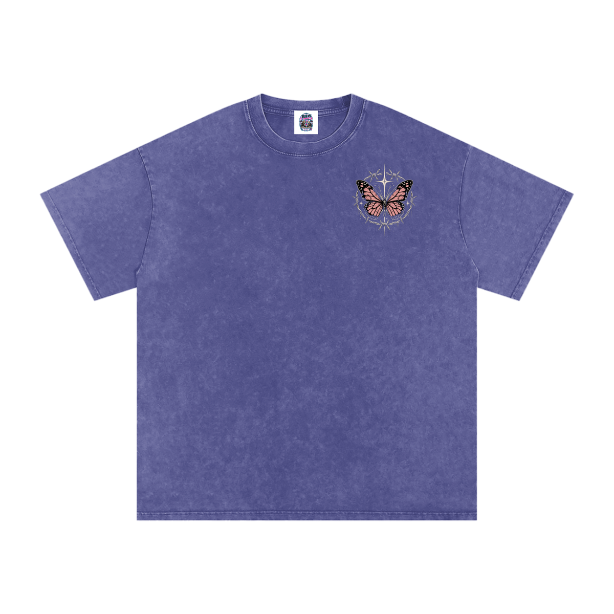 Snow Washed Oversized Cotton T-Shirt