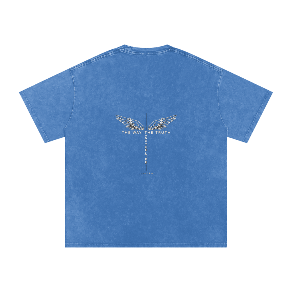 The Way The Truth The Life Unisex Snow Washed Tee