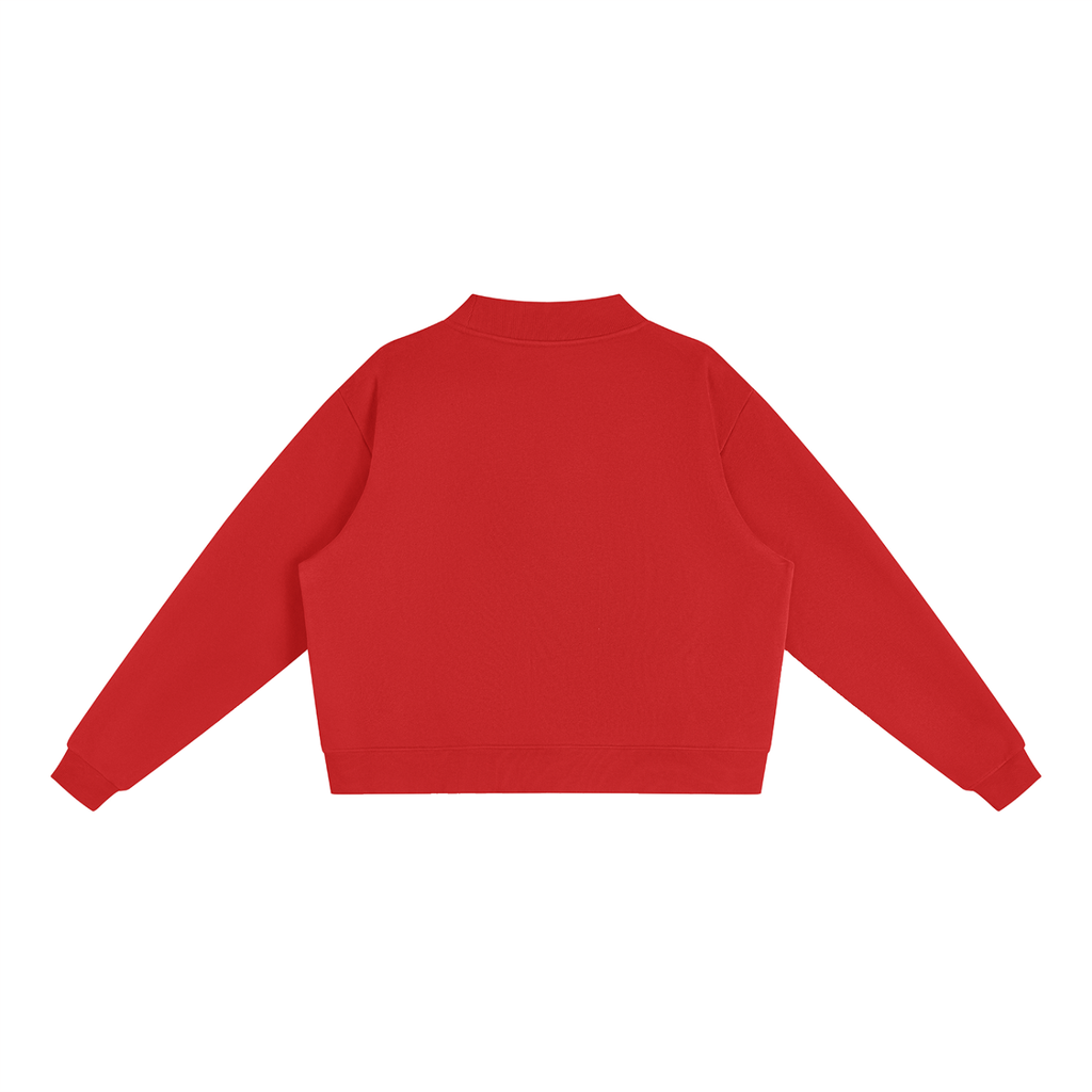 Jesus Fleece Mock-Neck Crew Sweatshirt