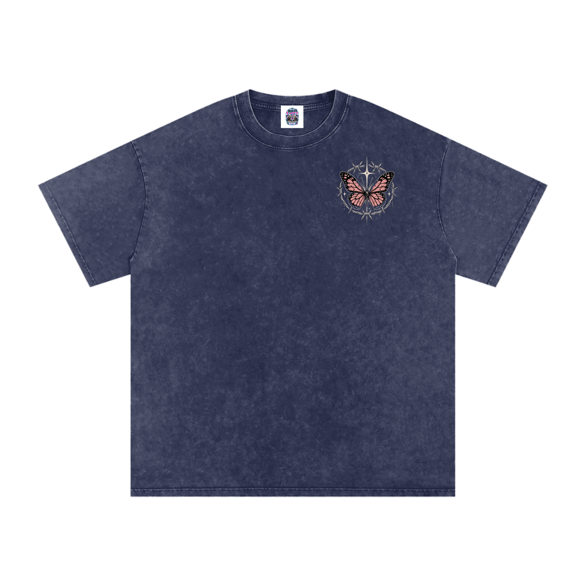 Snow Washed Oversized Cotton T-Shirt