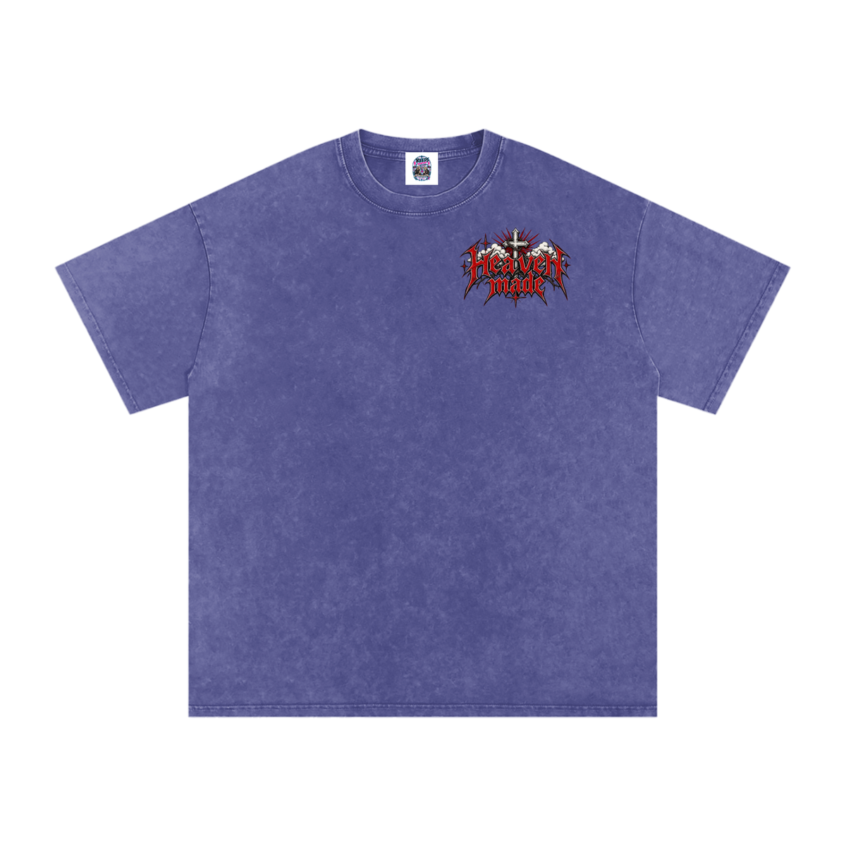 Heavy Metal Heaven Made — Snow Washed Oversized Tee