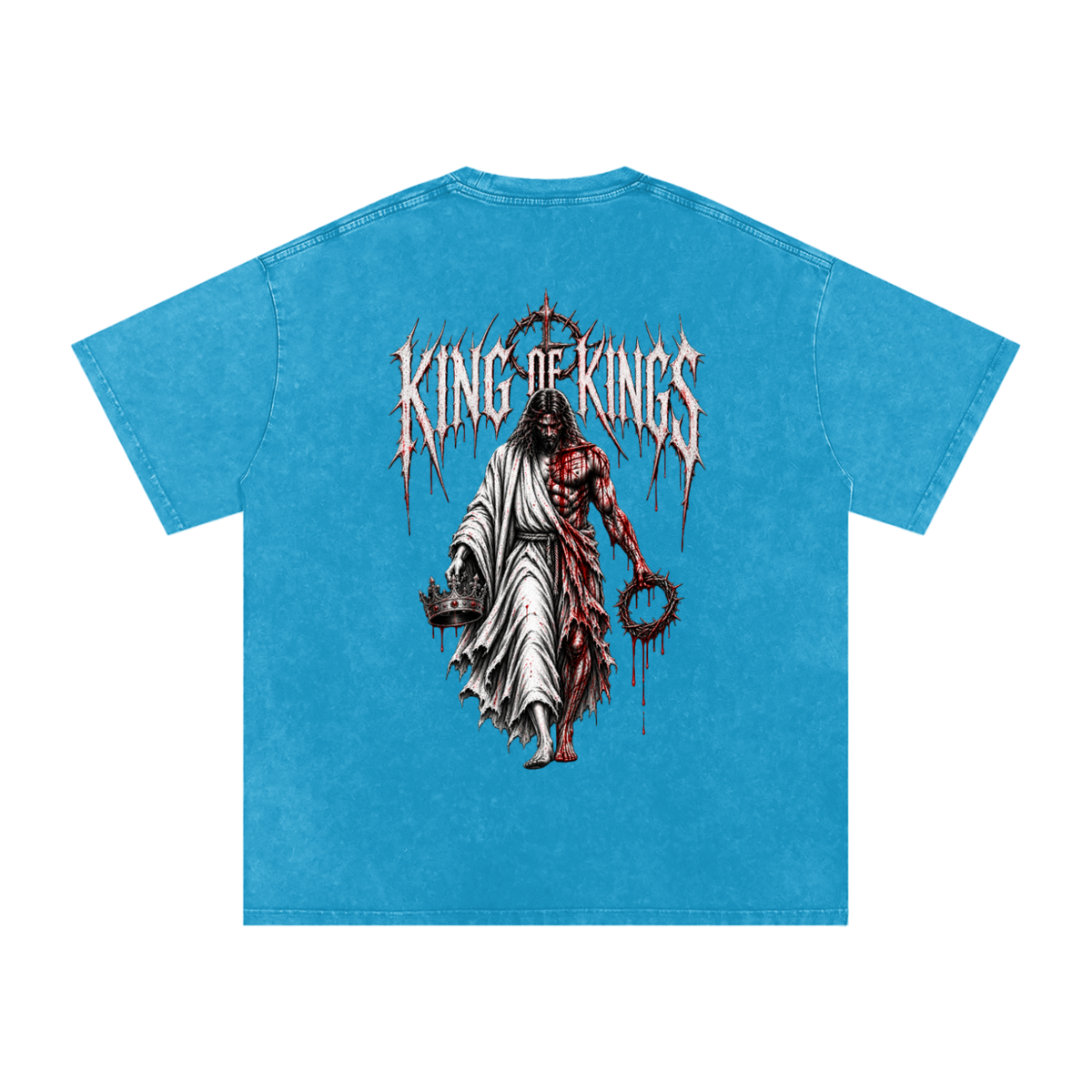 King of Kings — Snow Washed Oversized Tee