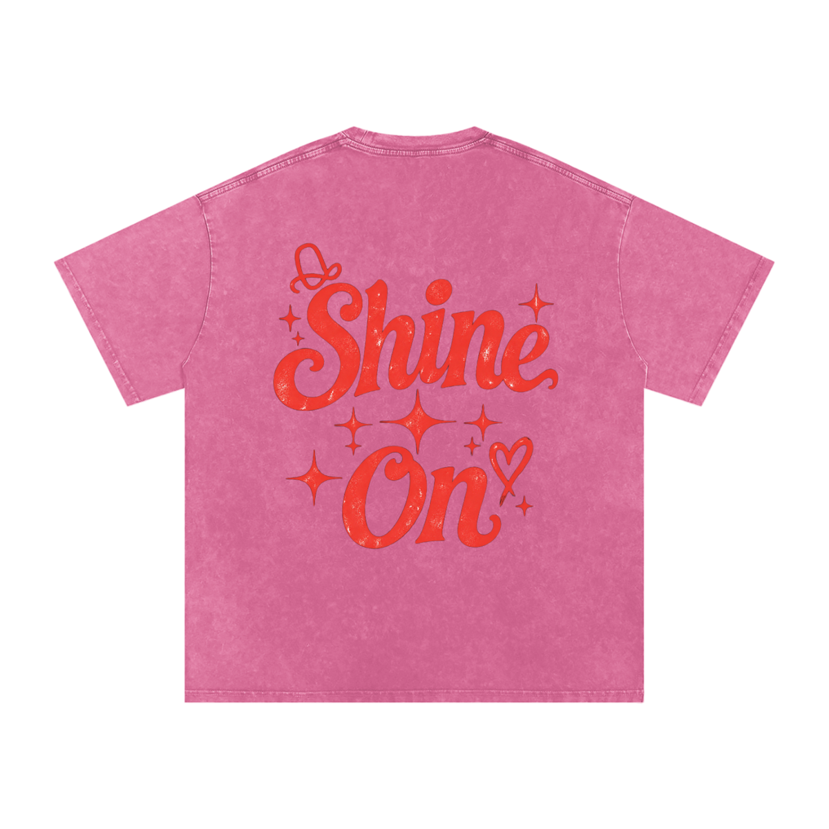 Dolly Parton Shine On Snow Washed Oversized Cotton T-Shirt