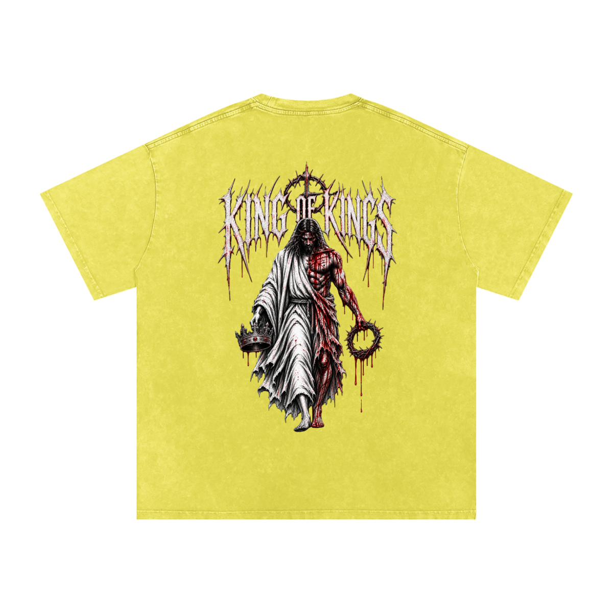 King of Kings — Snow Washed Oversized Tee