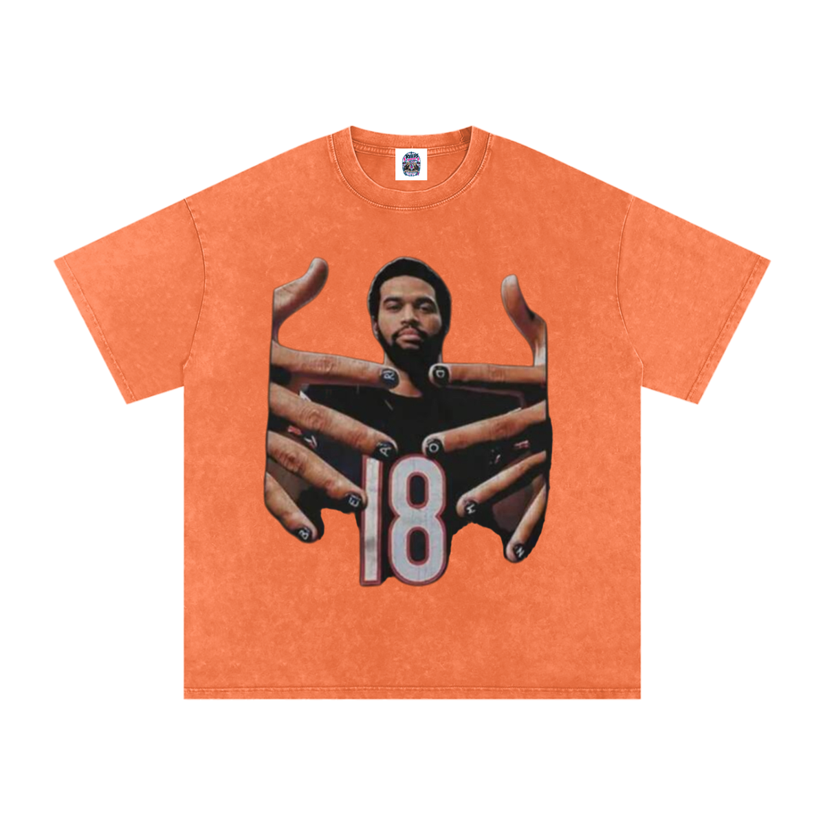 Caleb Williams Bear Down Snow Wash Oversized Tee