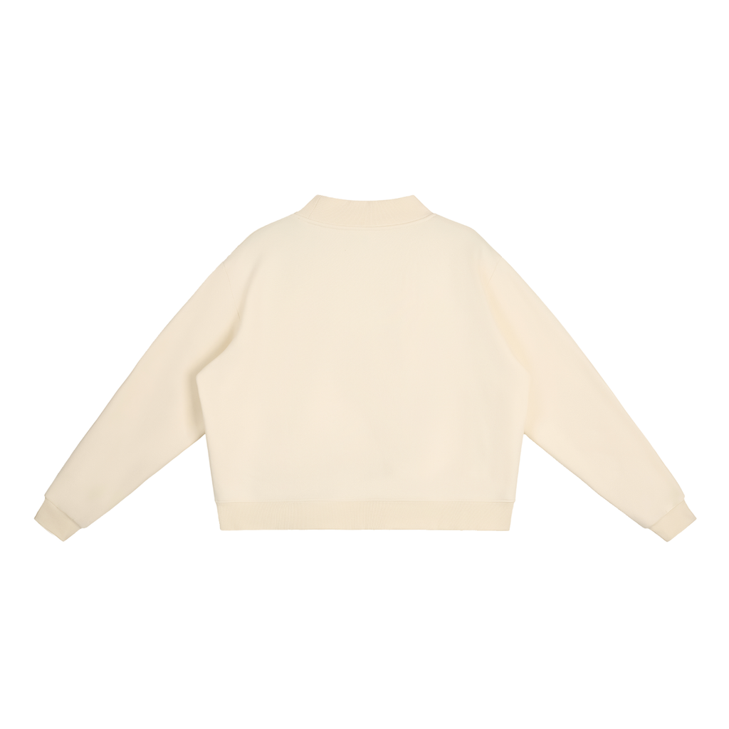 Jesus Fleece Mock-Neck Crew Sweatshirt