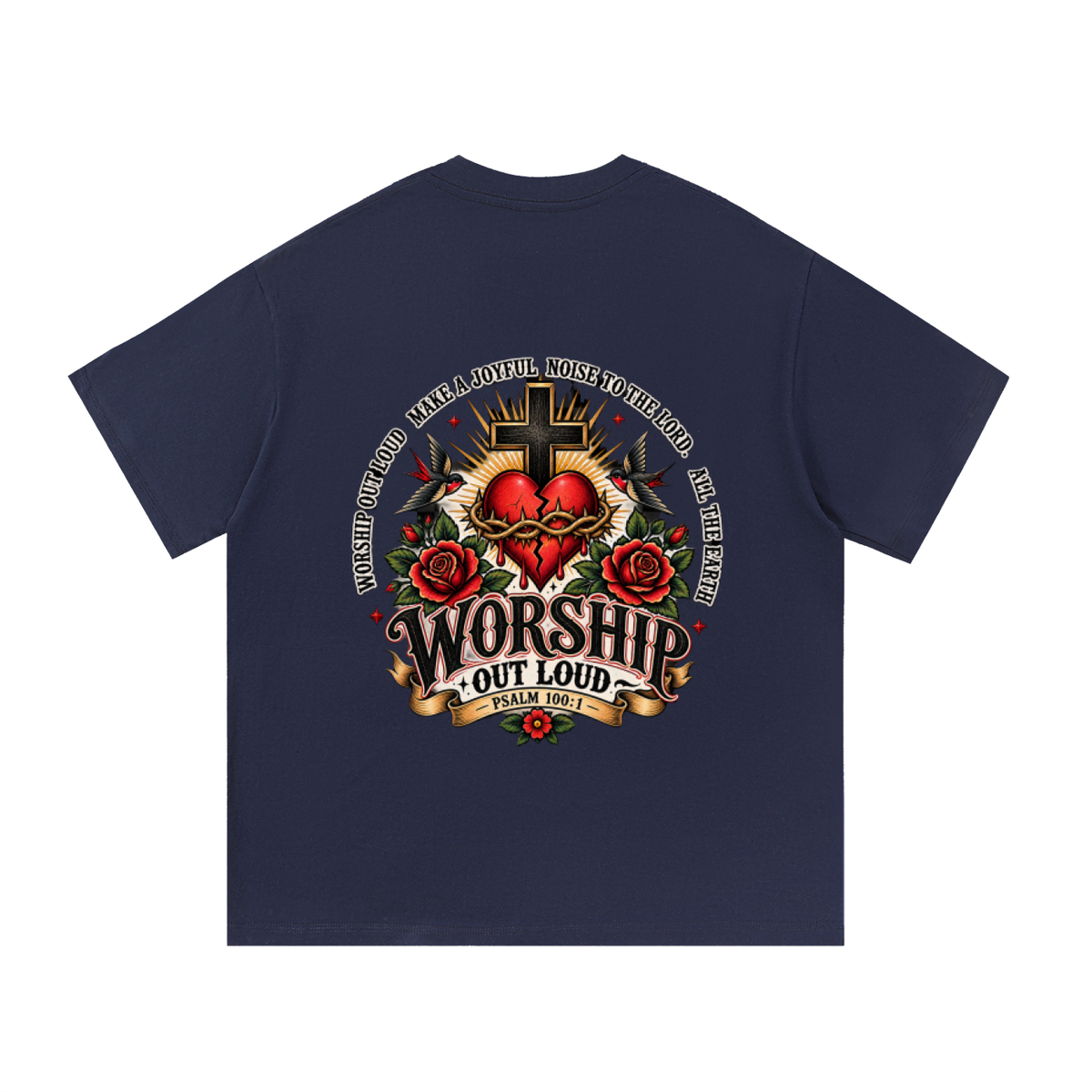 Worship Out Loud Unisex Essential Tee – Psalm 100:1