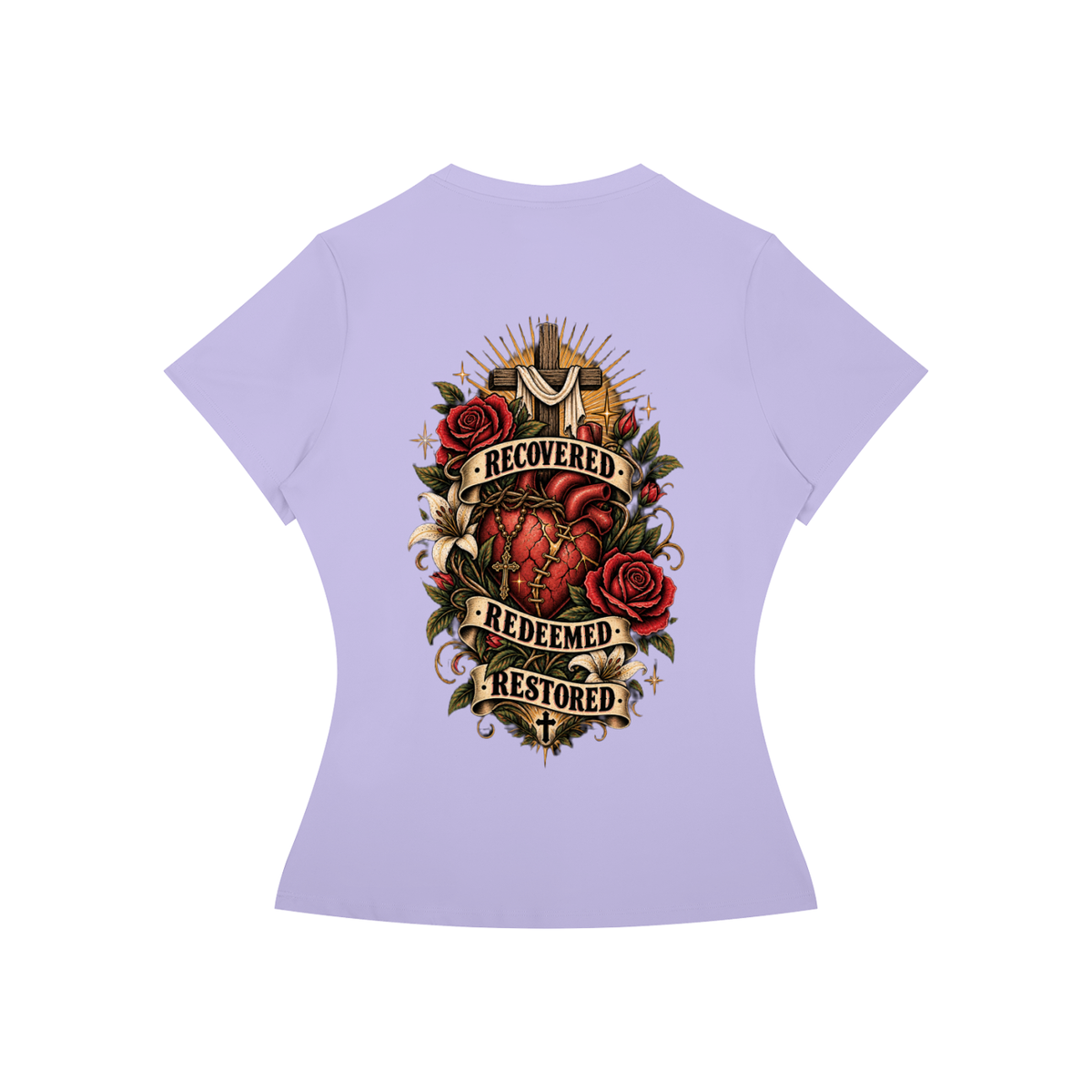 Recovered. Redeemed. Restored. Women's Performance Tee