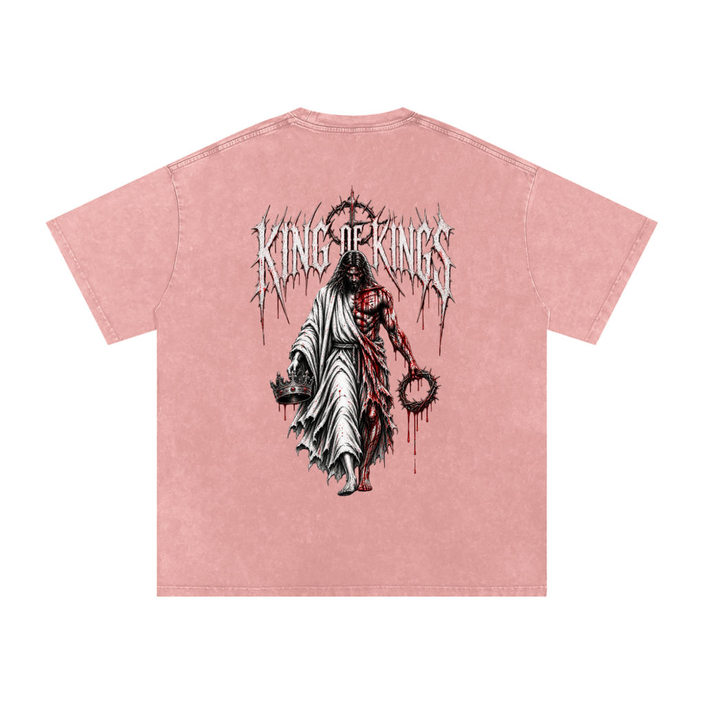 King of Kings — Snow Washed Oversized Tee