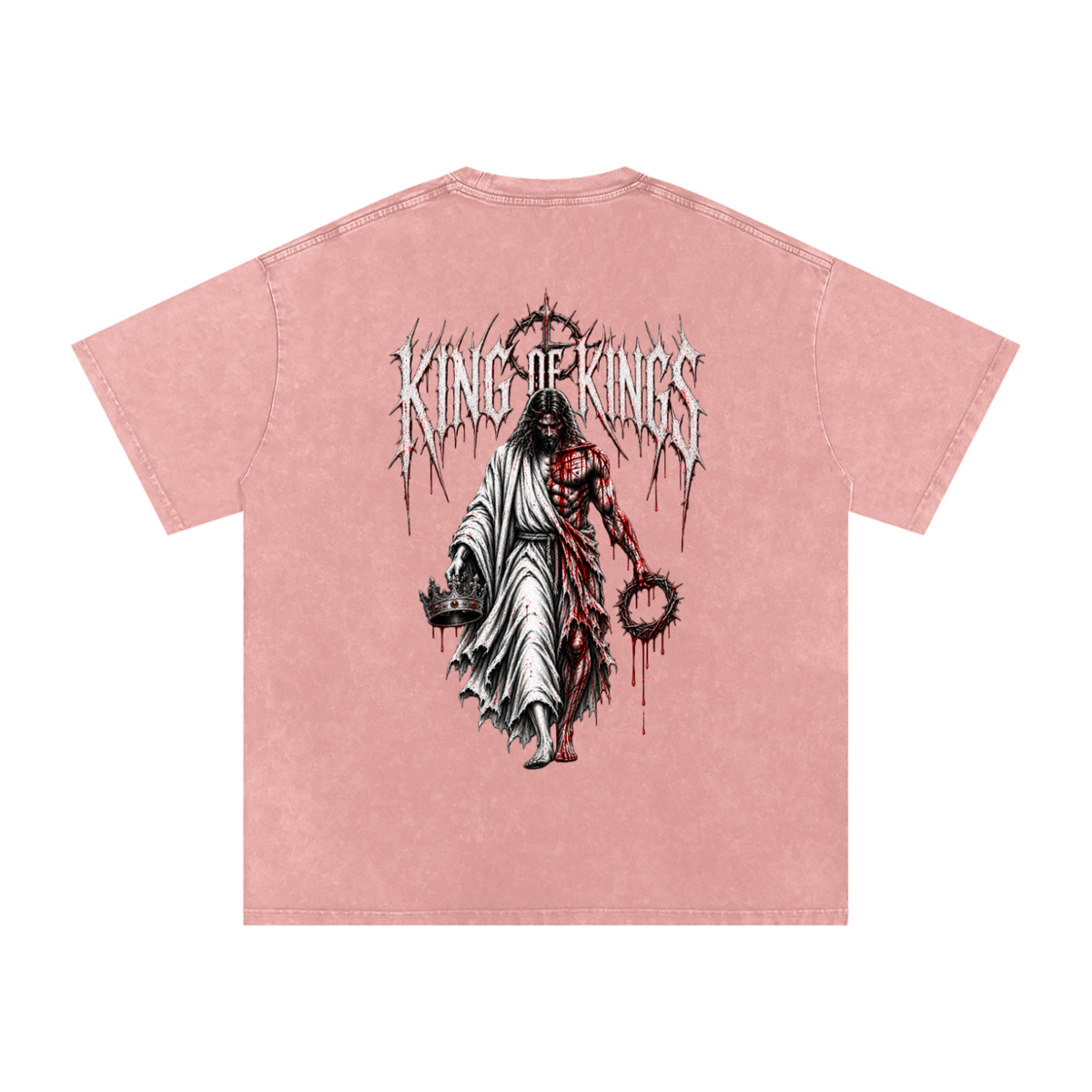 King of Kings — Snow Washed Oversized Tee