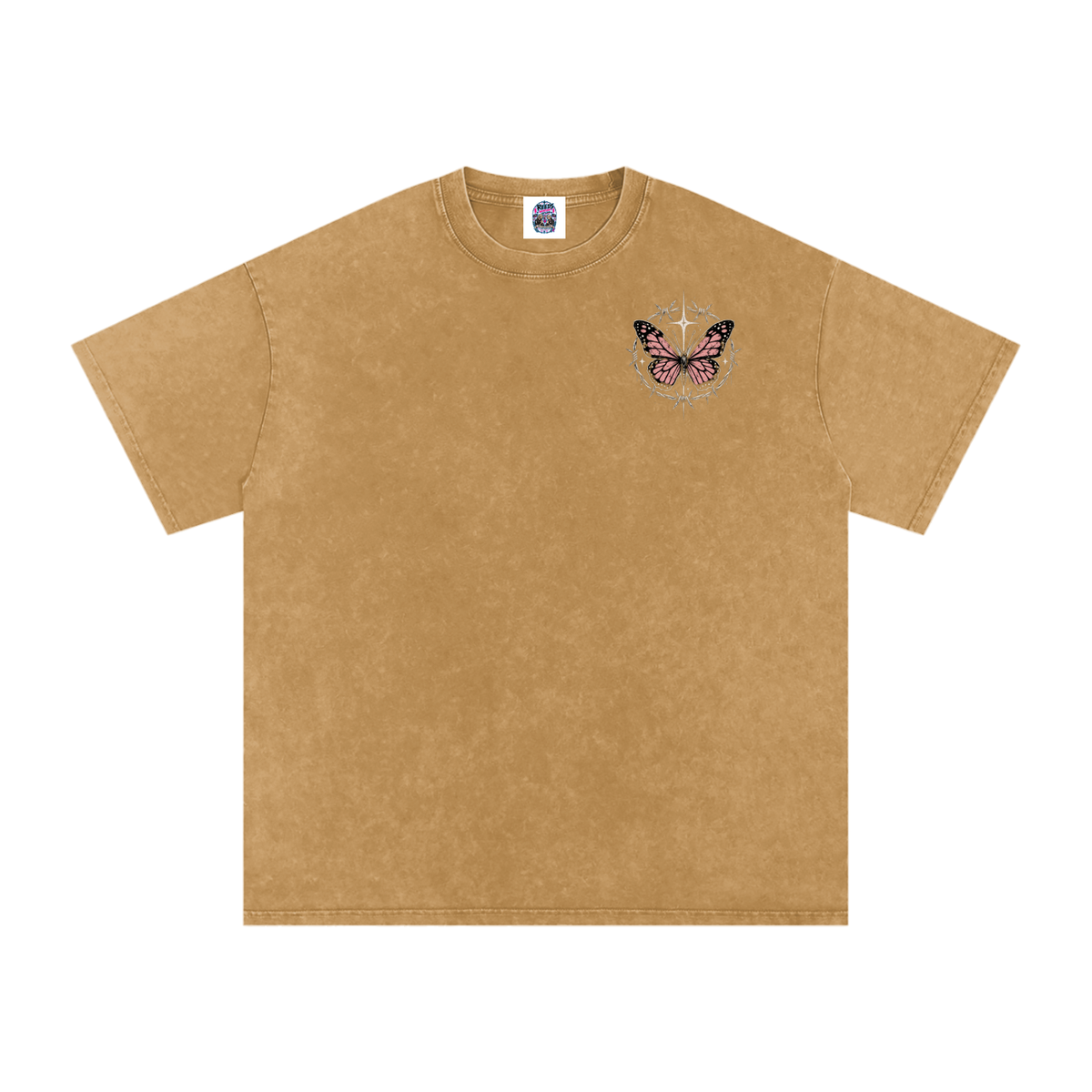 Snow Washed Oversized Cotton T-Shirt