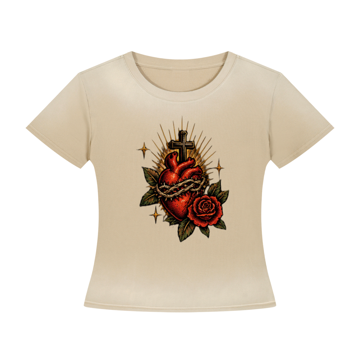 Worship Out Loud Women's Sunfade Washed Tee – Psalm 100:1