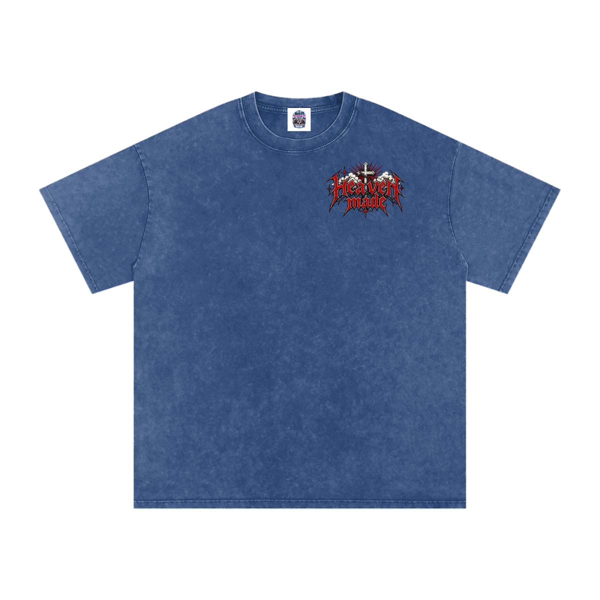 Heavy Metal Heaven Made — Snow Washed Oversized Tee