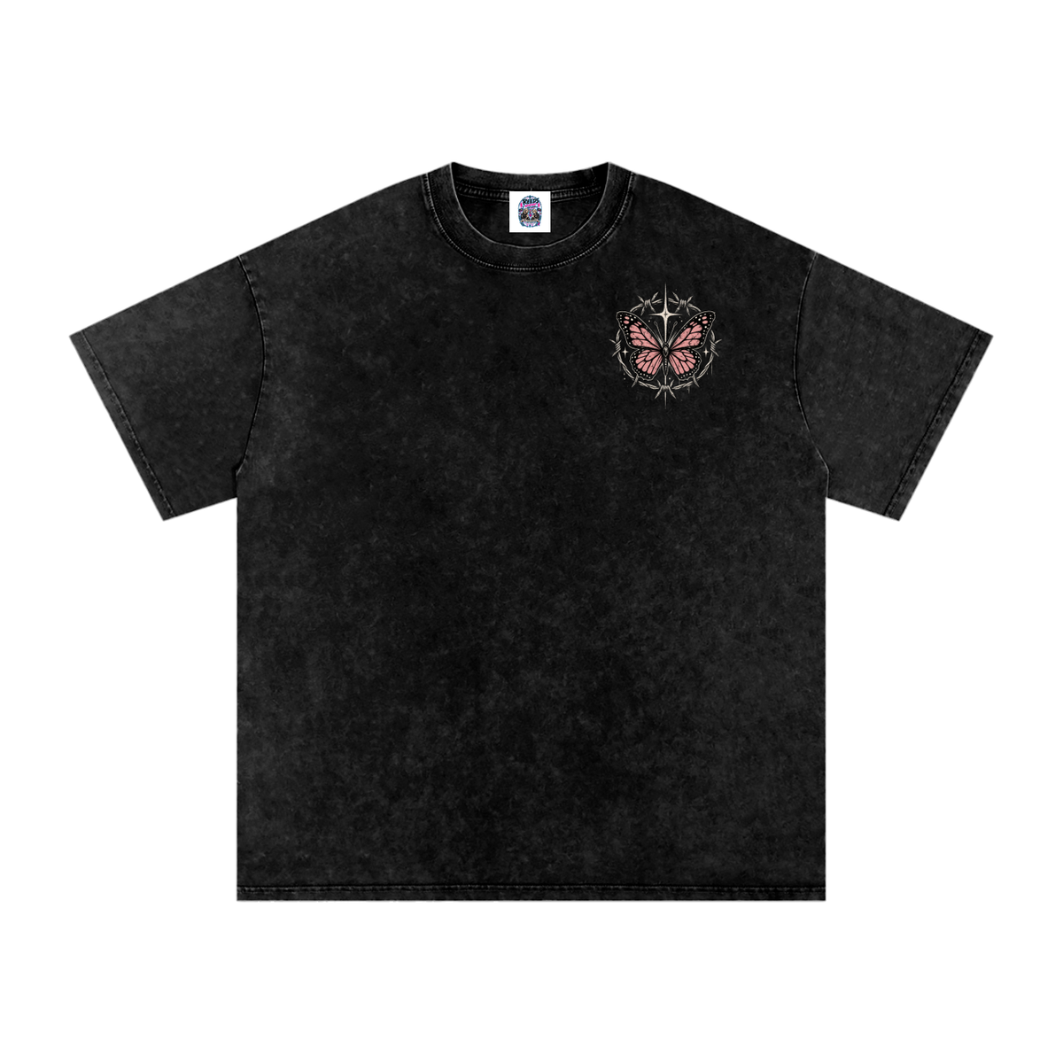 Snow Washed Oversized Cotton T-Shirt