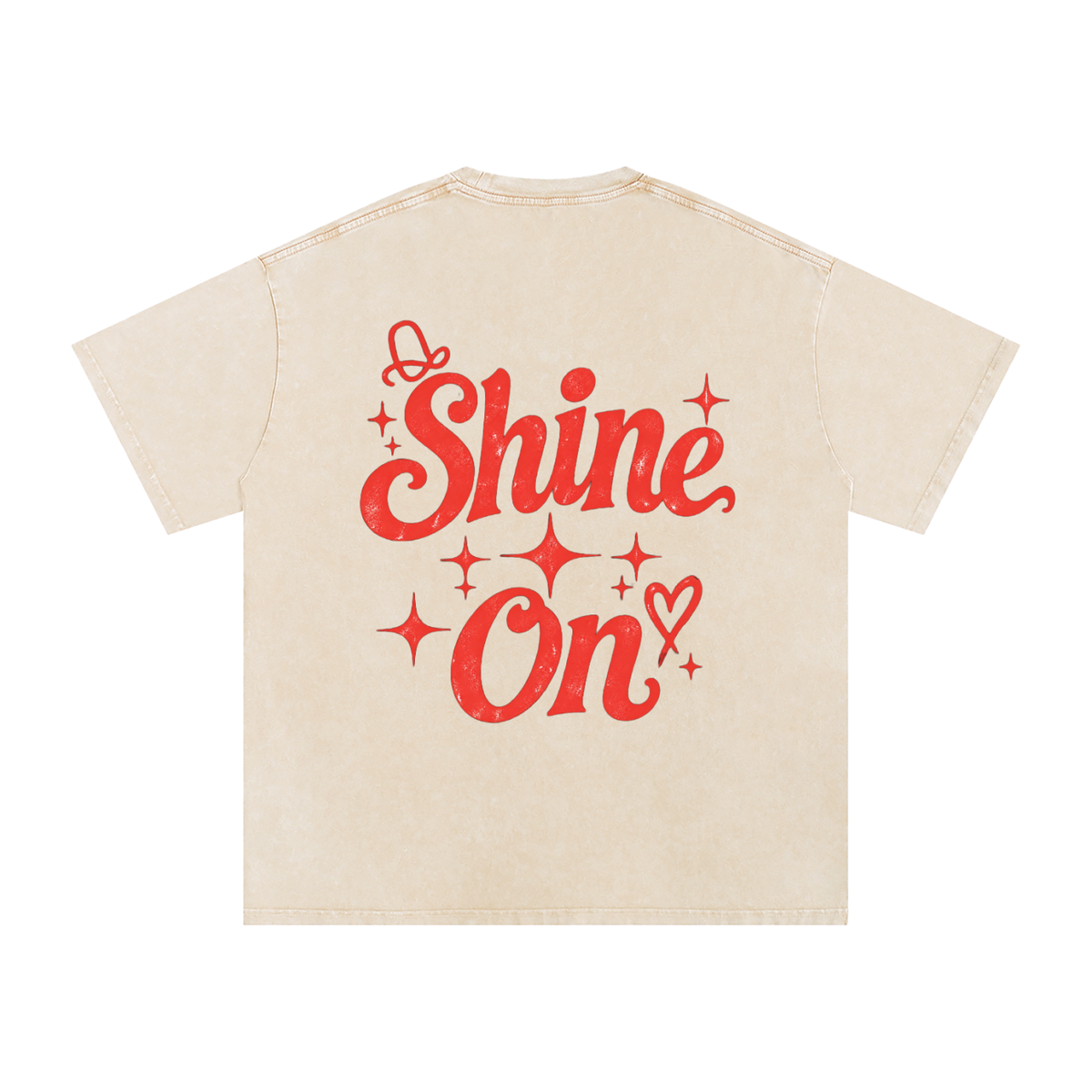 Dolly Parton Shine On Snow Washed Oversized Cotton T-Shirt