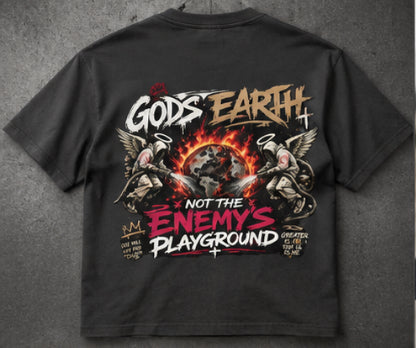God's Earth Tee – Not the Enemy's Playground