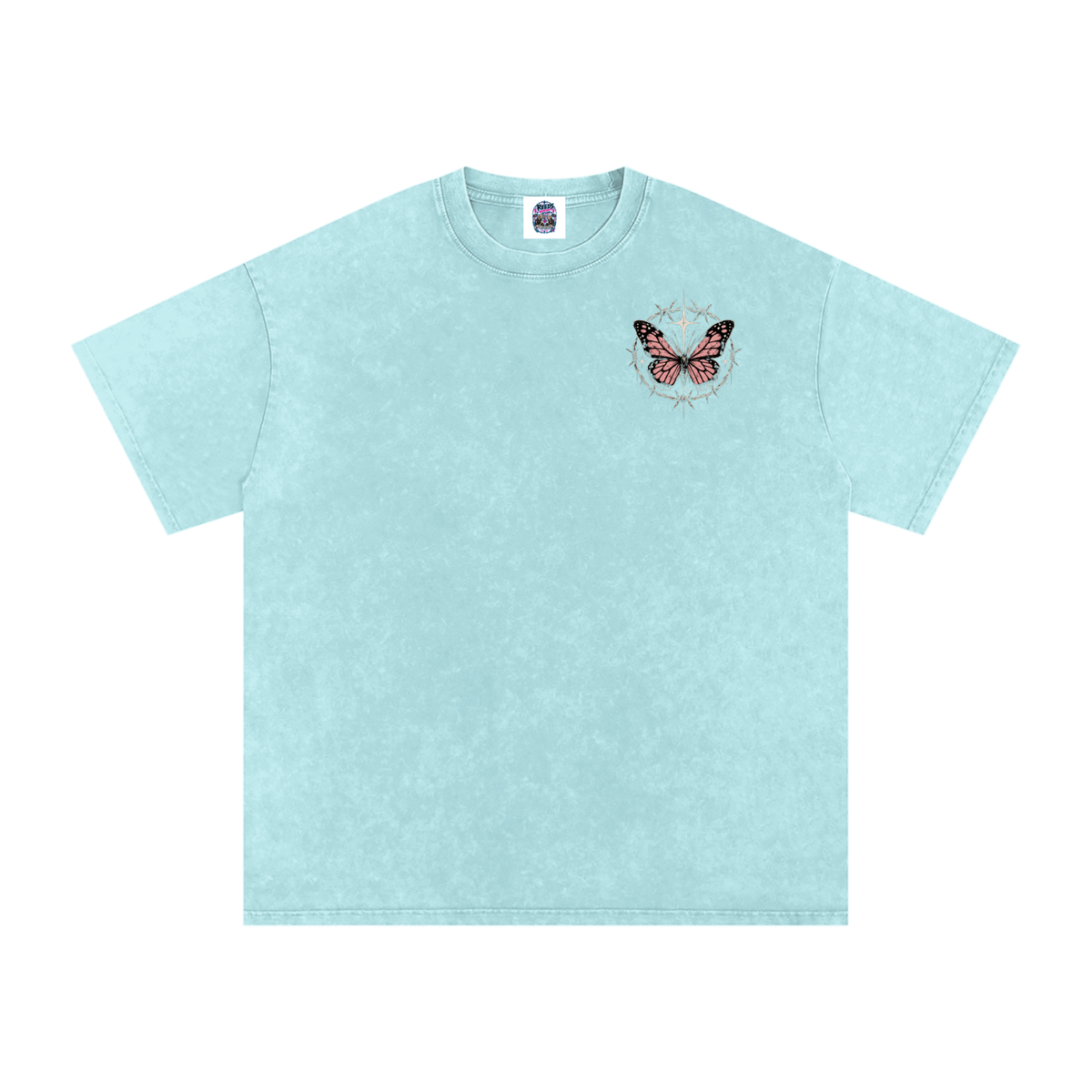 Snow Washed Oversized Cotton T-Shirt
