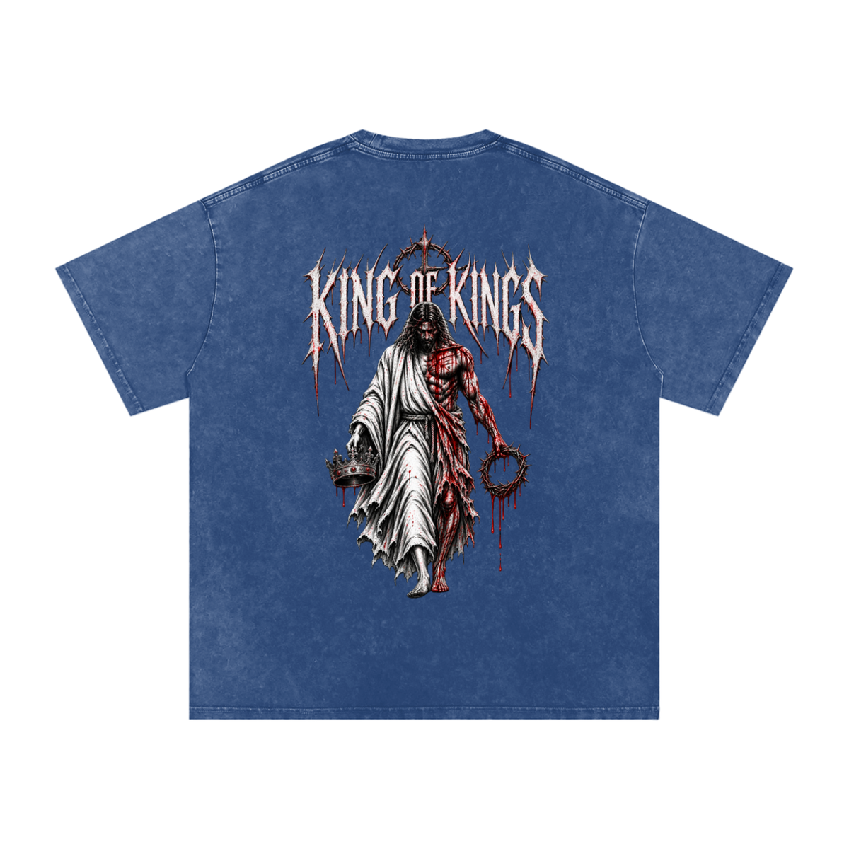 King of Kings — Snow Washed Oversized Tee