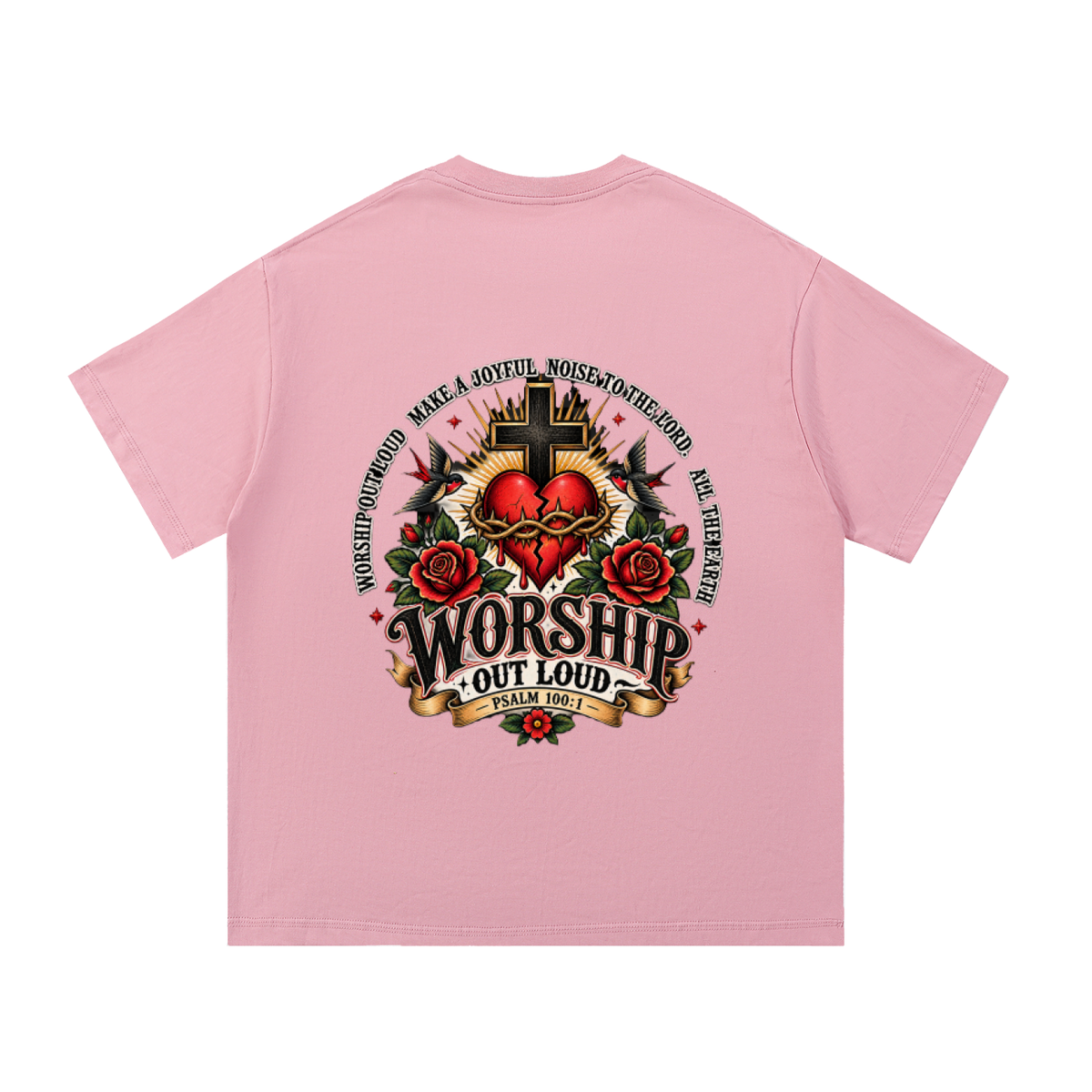 Worship Out Loud Unisex Essential Tee – Psalm 100:1