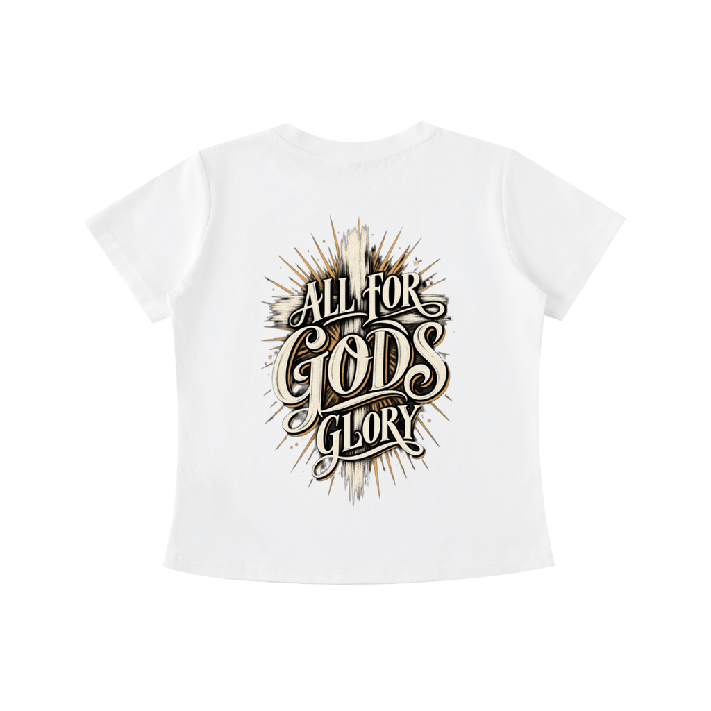 All for God's Glory Women's Crop Tee