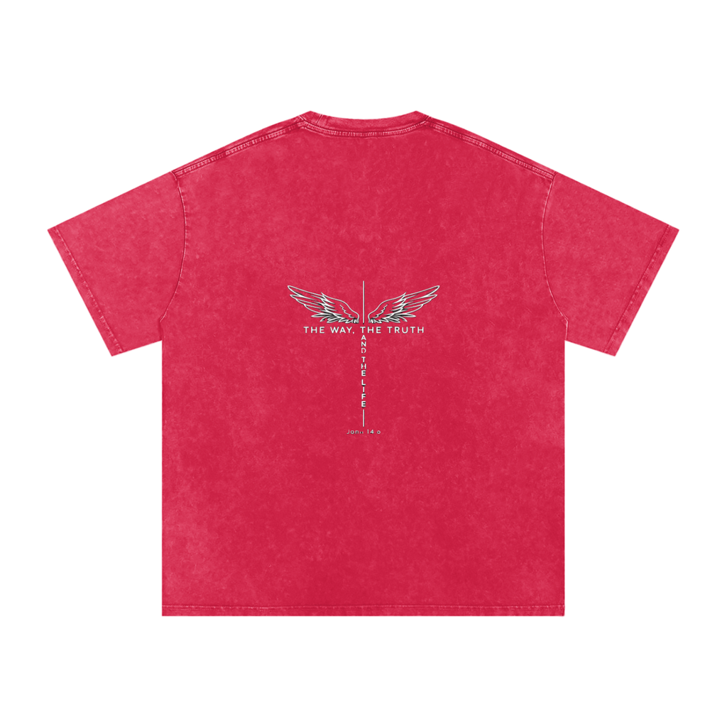 The Way The Truth The Life Unisex Snow Washed Tee
