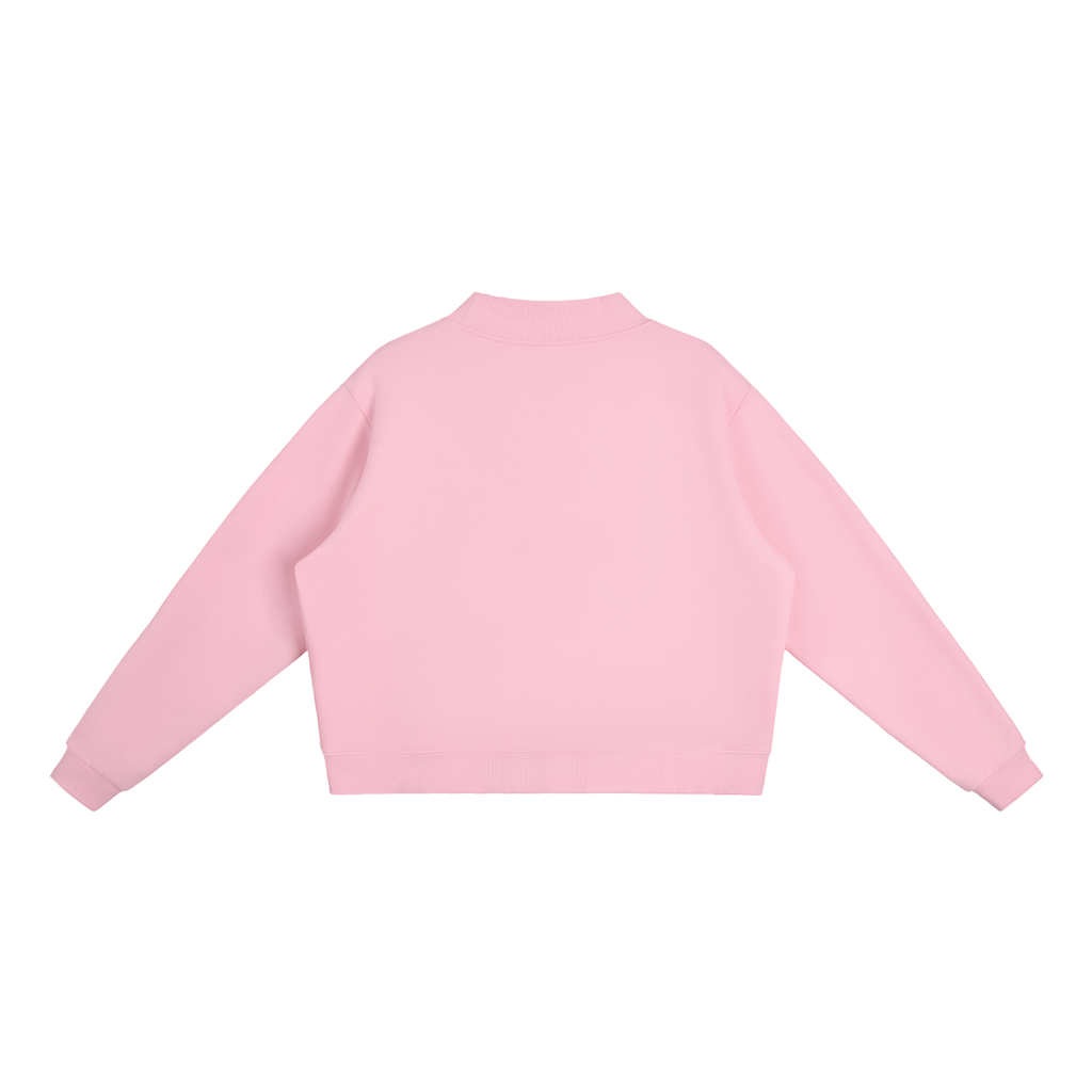 Yahweh Fleece Mock-Neck Crew Sweatshirt
