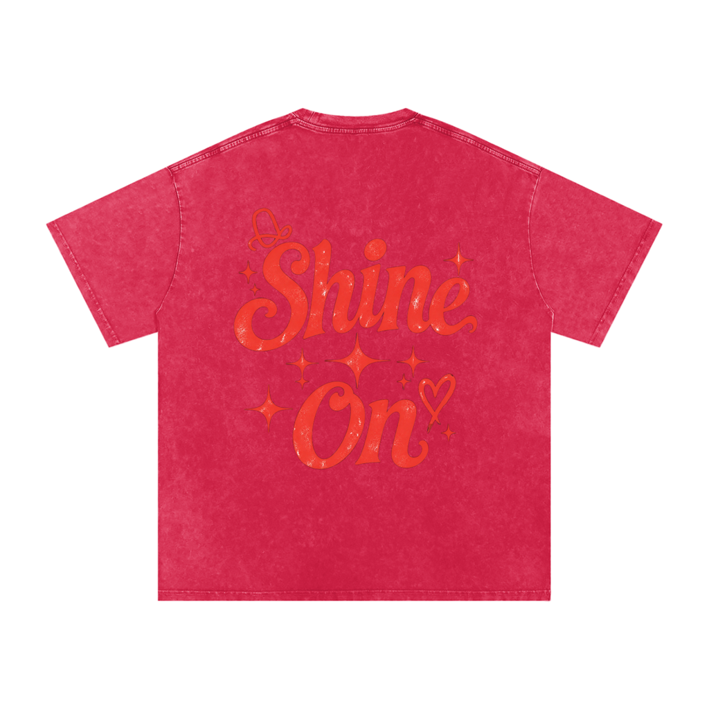 Dolly Parton Shine On Snow Washed Oversized Cotton T-Shirt