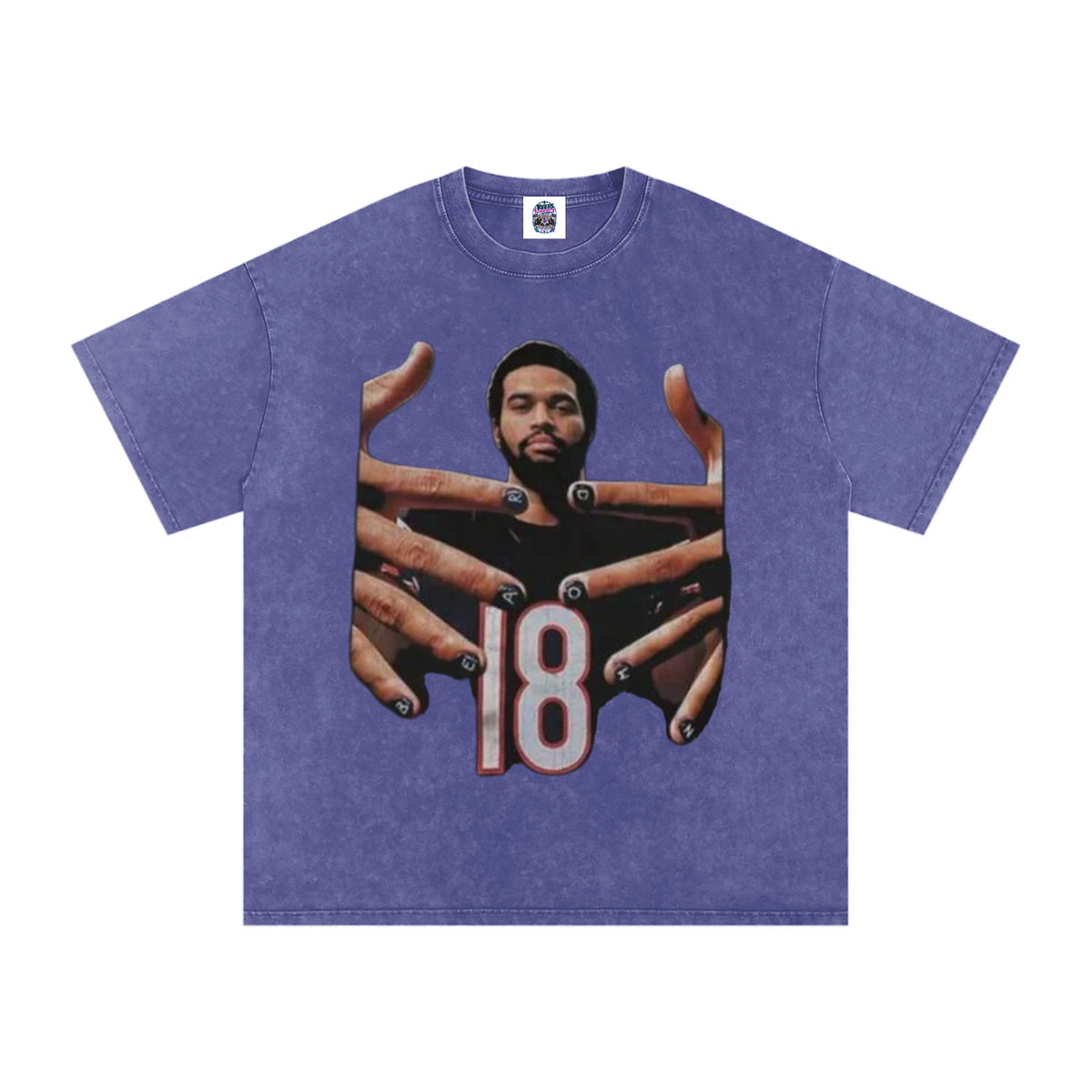 Caleb Williams Bear Down Snow Wash Oversized Tee