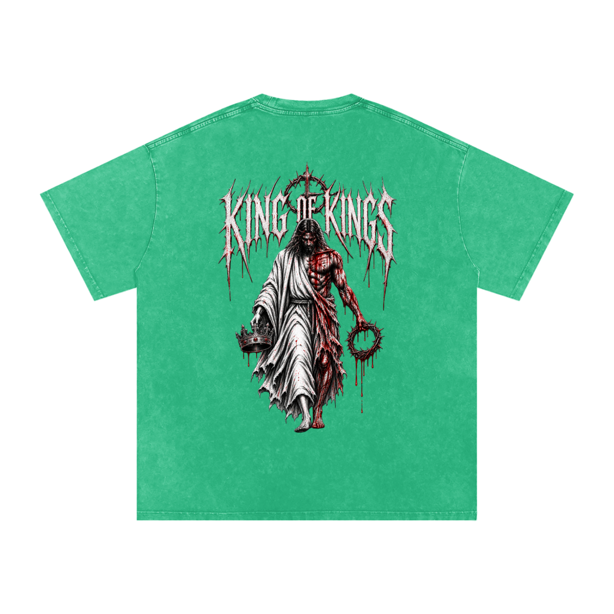 King of Kings — Snow Washed Oversized Tee