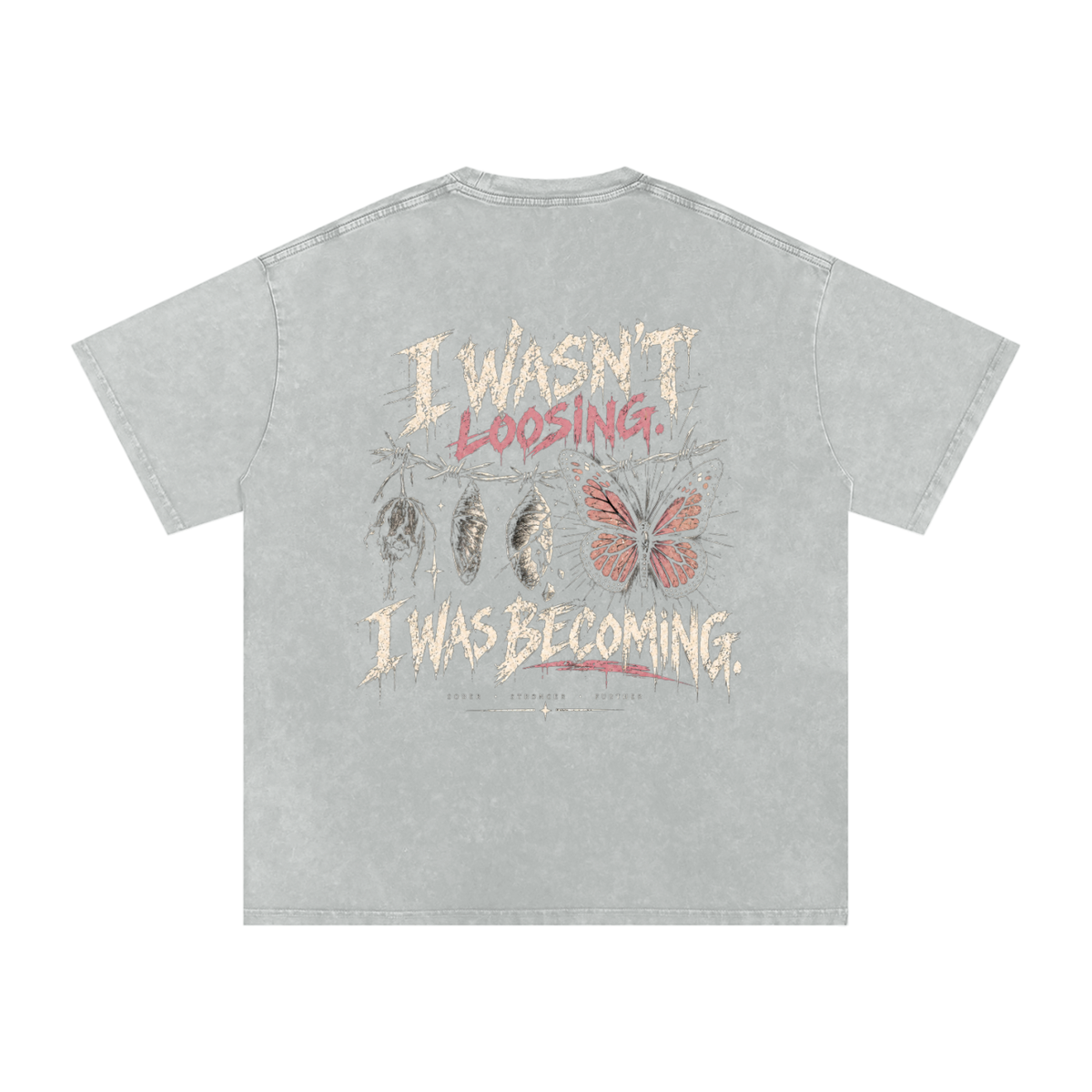 Snow Washed Oversized Cotton T-Shirt