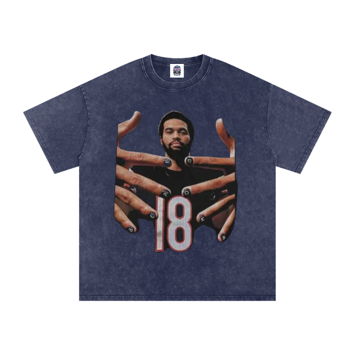 Caleb Williams Bear Down Snow Wash Oversized Tee