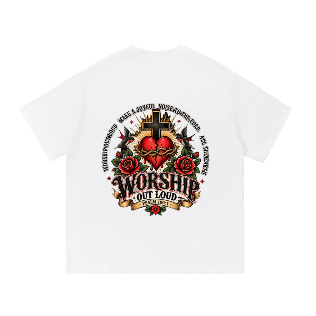Worship Out Loud Unisex Essential Tee – Psalm 100:1