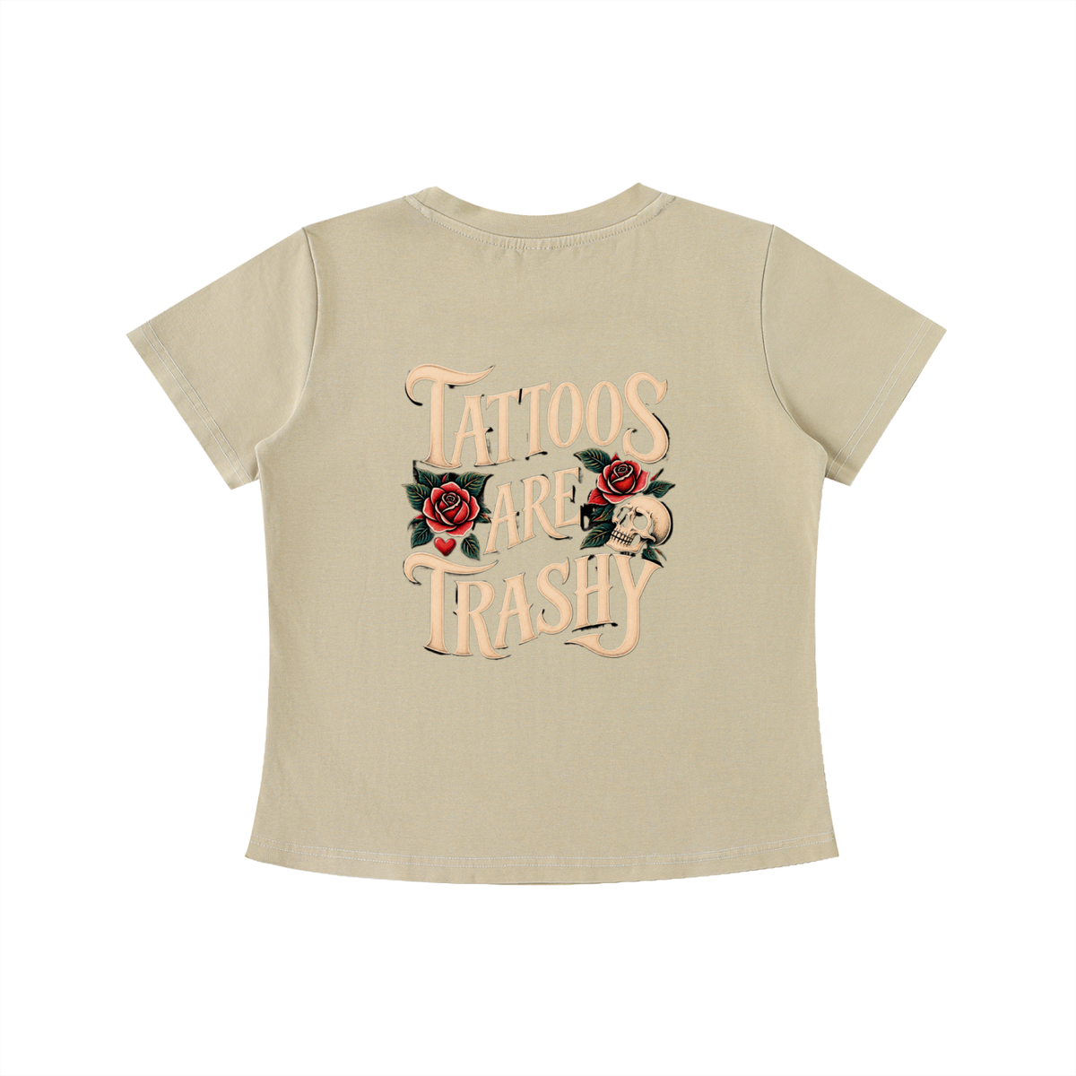 Tattoos Are Trashy Women's Crop Tee