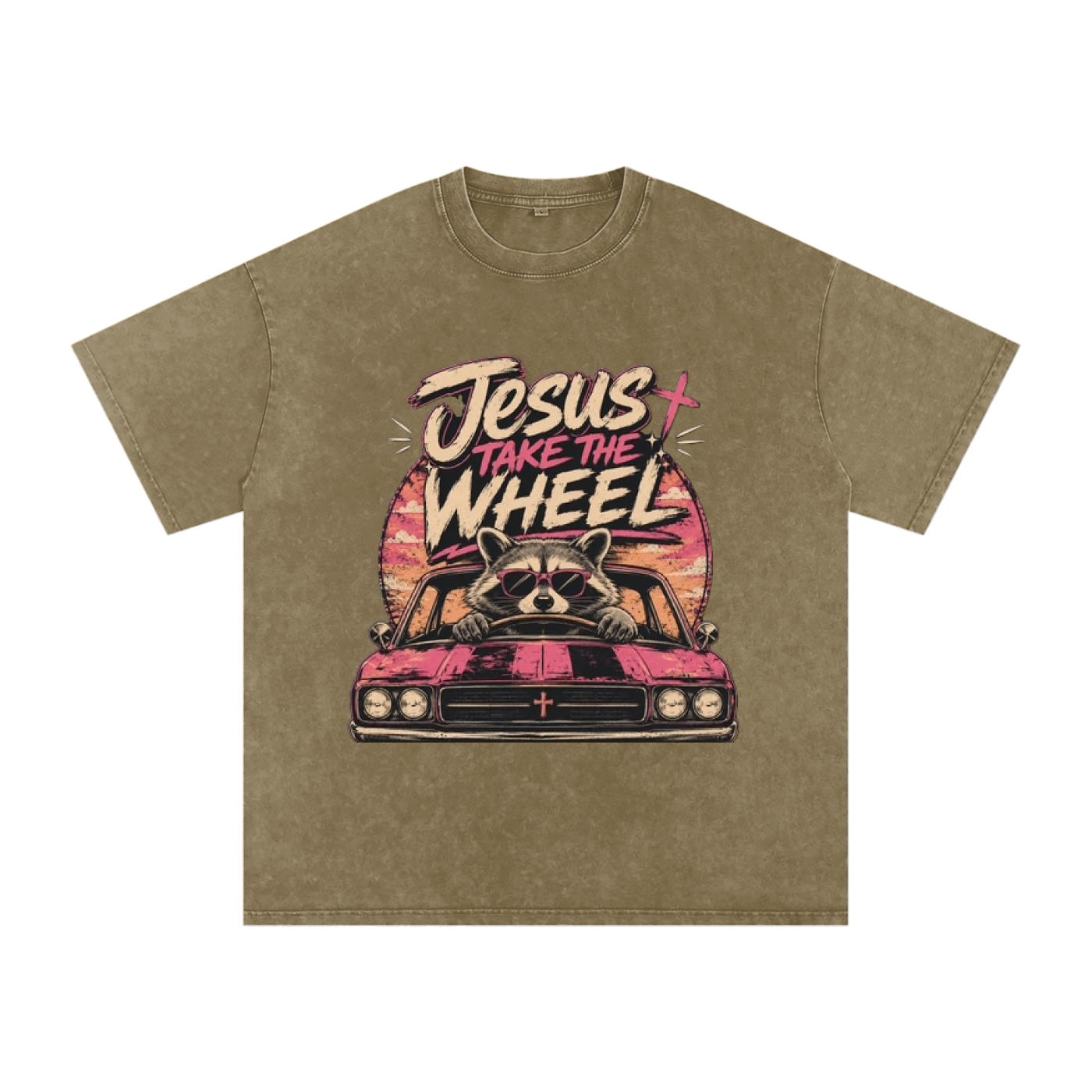 Jesus Take the Wheel Tee