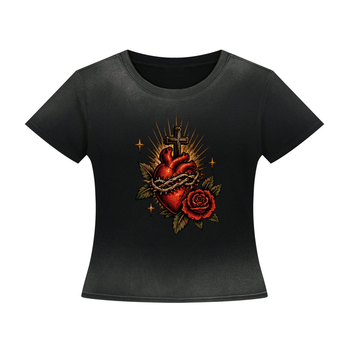 Worship Out Loud Women's Sunfade Washed Tee – Psalm 100:1
