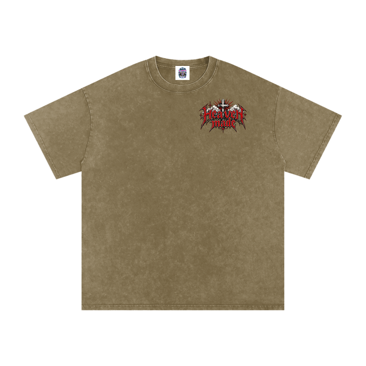 Heavy Metal Heaven Made — Snow Washed Oversized Tee