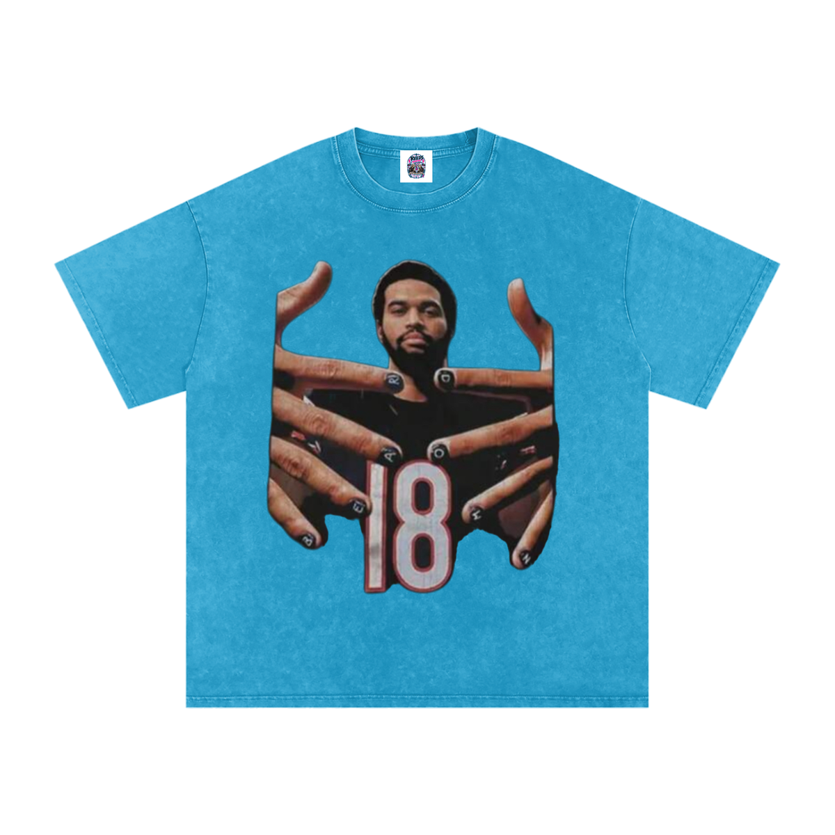 Caleb Williams Bear Down Snow Wash Oversized Tee